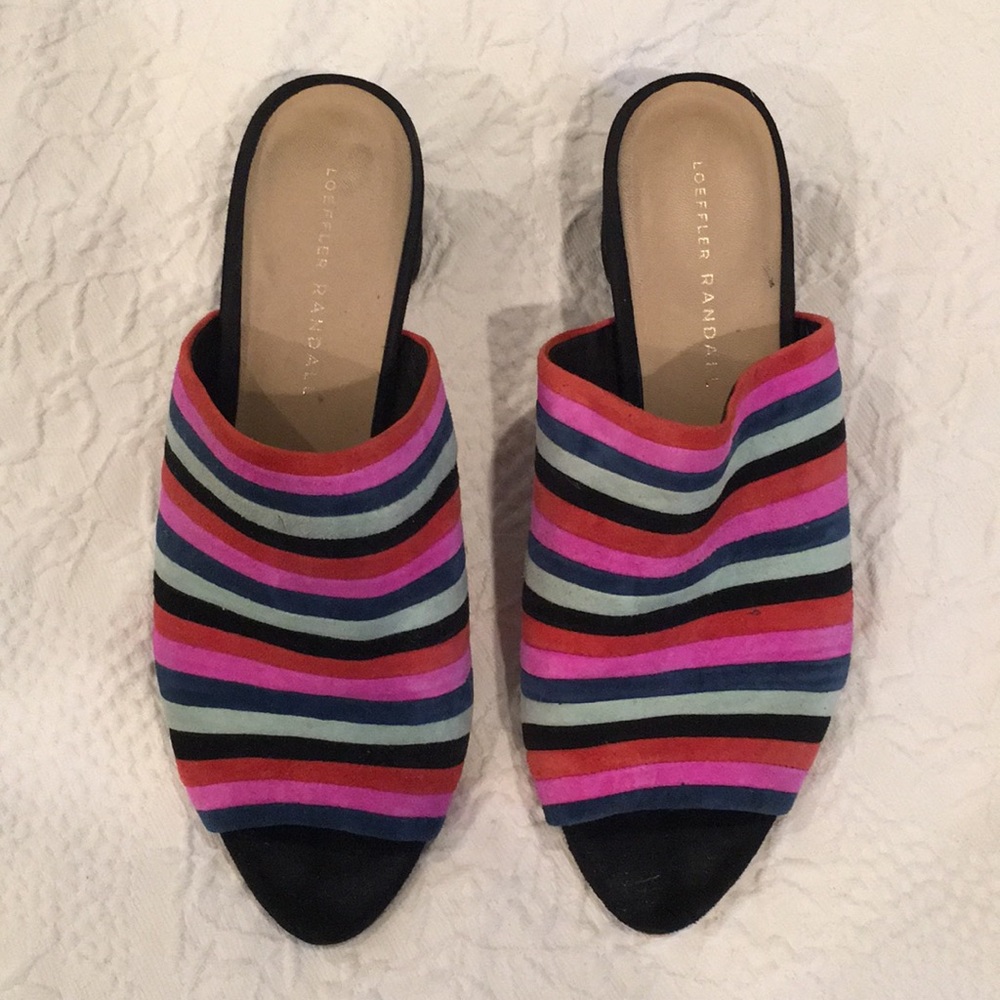 Loeffler Randall Multi Suede Mule 8.5 GUC